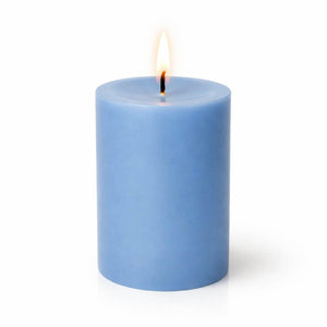 Richland Pillar Candle 3"x3" Light Blue