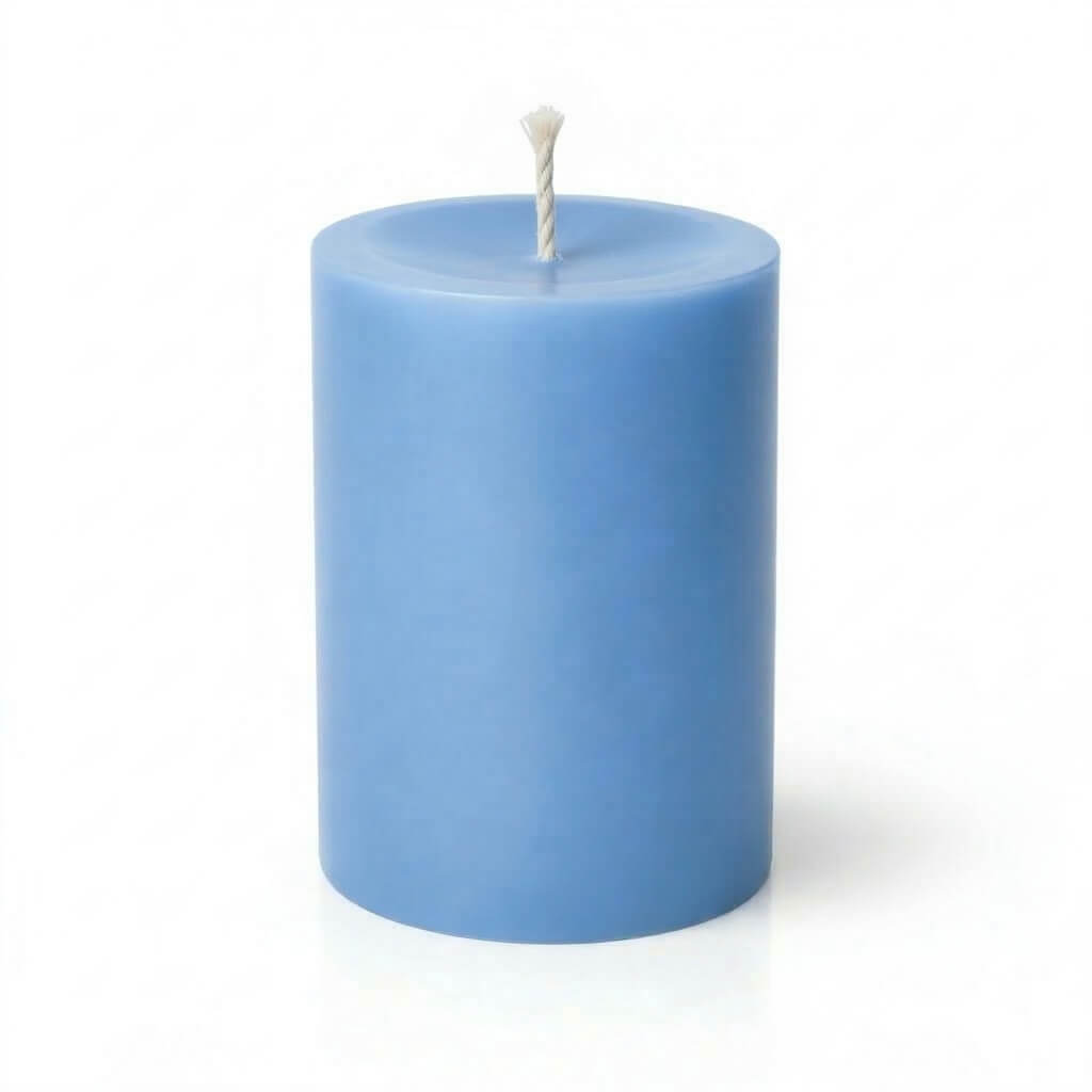Richland Pillar Candle 3"x3" Light Blue
