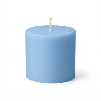 Richland Pillar Candle 3"x3" Light Blue