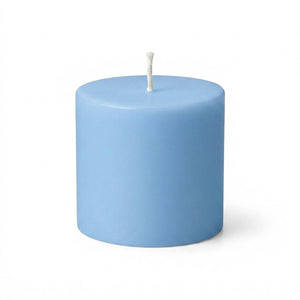 Richland Pillar Candle 3"x3" Light Blue Set of 48