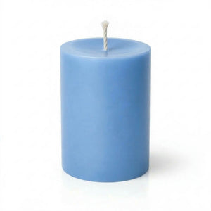 Richland Pillar Candle 3"x3" Light Blue