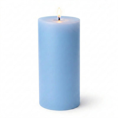 Richland Pillar Candles 3"x9" Light Blue Set of 24 - thumbnail number 2