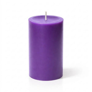 Richland Pillar Candles 3"x6" Purple Set of 24