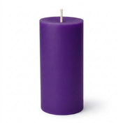 Richland Pillar Candles 3"x9" Purple Set of 6 - thumbnail number 1