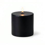 Richland Pillar Candles 3"x3" Black Set of 12 - thumbnail number 2