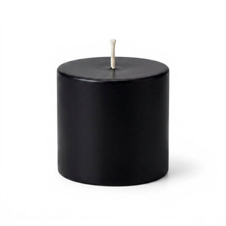 Richland Pillar Candle 3"x3" Black