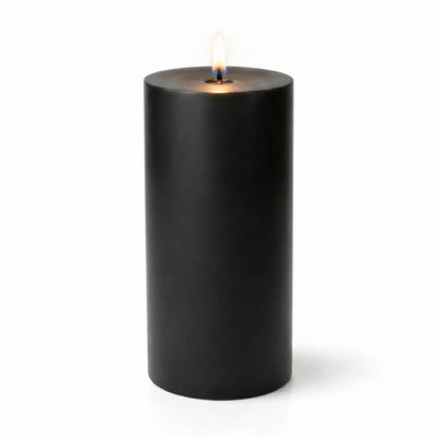 Richland Pillar Candle 3"x6" Black - thumbnail number 2