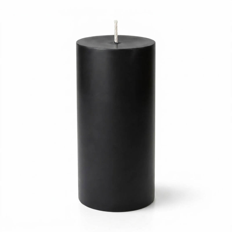 Richland Pillar Candle 3"x6" Black - thumbnail number 1