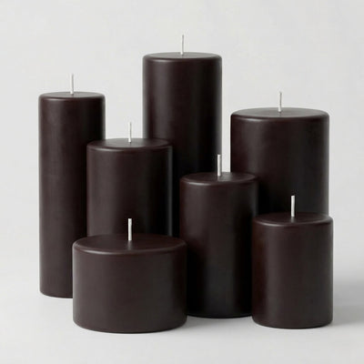 Richland Pillar Candle 3"x9" Dark Chocolate - thumbnail number 3