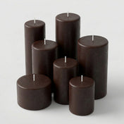 Richland Pillar Candle 3"x9" Dark Chocolate - thumbnail number 4