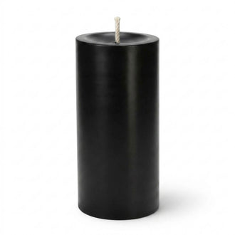 Richland Pillar Candle 3"x9" Black