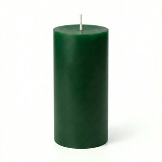 Richland Pillar Candle 3"x6" Dark Green
