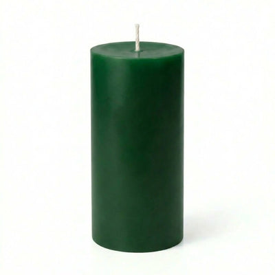 Richland Pillar Candle 3"x6" Dark Green