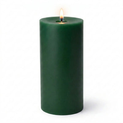 Richland Pillar Candles 3"x9" Dark Green Set of 24 - thumbnail number 2