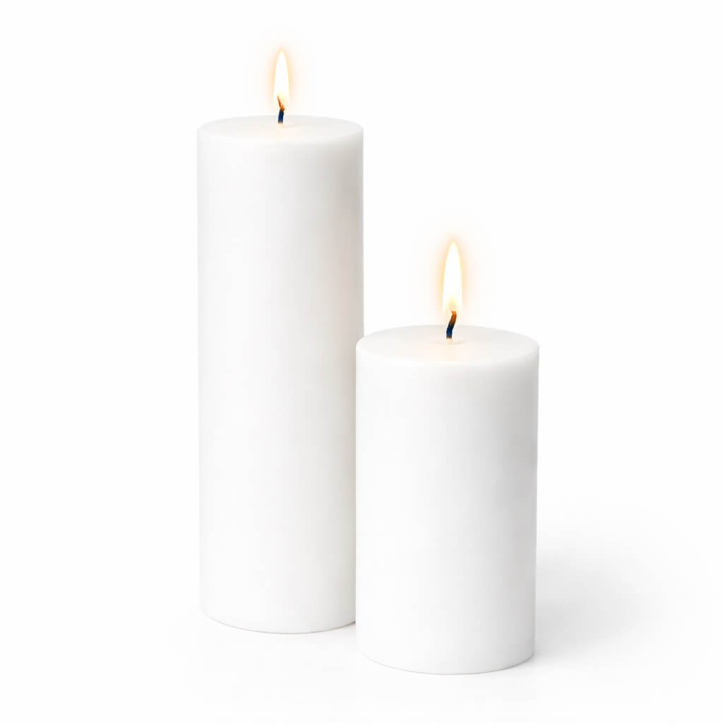 Richland Pillar Candles 2" x 3" & 2" x 6" Set of 20