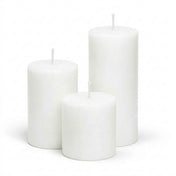 Richland Pillar Candles 4"x4", 4"x6" & 4"x9 White Set of 18 - thumbnail number 1
