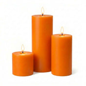 Richland Pillar Candles 3"x3", 3"x6" & 3"x9" Orange Set of 36 - thumbnail number 2