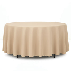 Premium Polyester Round Tablecloth 108" - 220GSM - By TCF Linen