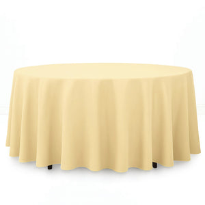 Premium Polyester Round Tablecloth 108" - 220GSM - By TCF Linen