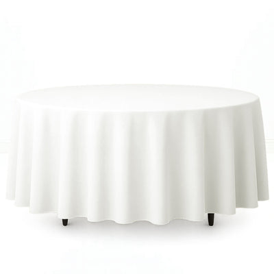 Premium Polyester Round Tablecloth 108" - 220GSM - By TCF Linen - thumbnail number 4