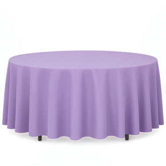 Premium Polyester Round Tablecloth 108" - 220GSM - Lavender - By TCF Linen