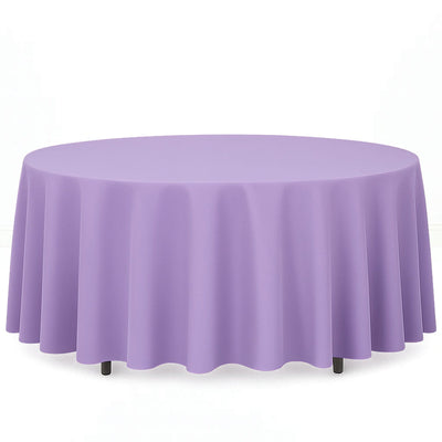 Premium Polyester Round Tablecloth 108" - 220GSM - Lavender - By TCF Linen