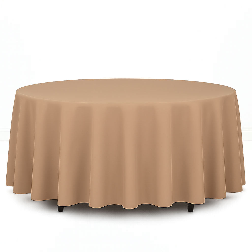 Premium Polyester Round Tablecloth 108" - 220GSM - By TCF Linen