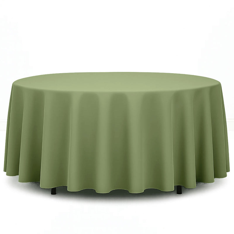 Premium Polyester Round Tablecloth 108" - 220GSM - By TCF Linen - thumbnail number 20