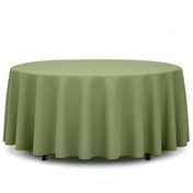 Premium Polyester Round Tablecloth 108" - 220GSM - Sage Green - By TCF Linen - thumbnail number 1