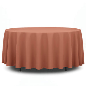 Premium Polyester Round Tablecloth 108" - 220GSM - By TCF Linen