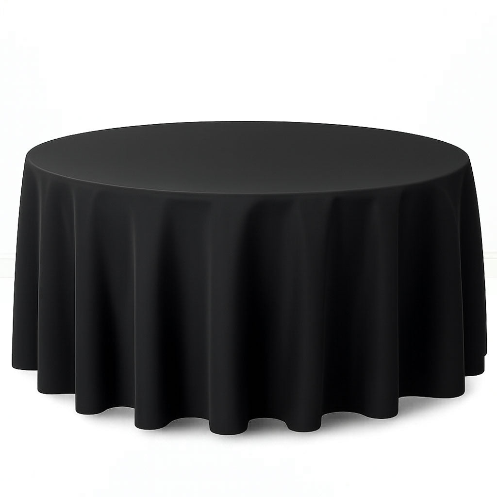 Premium Polyester Round Tablecloth 120" - 220GSM - By TCF Linen
