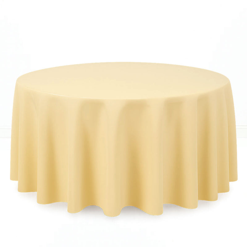 Premium Polyester Round Tablecloth 120" - 220GSM - By TCF Linen - thumbnail number 8
