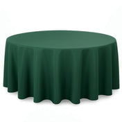 Premium Polyester Round Tablecloth 120" - 220GSM - Hunter Emerald Green - By TCF Linen - thumbnail number 1