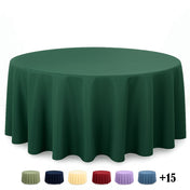 Premium Polyester Round Tablecloth 120" - 220GSM - By TCF Linen - thumbnail number 1