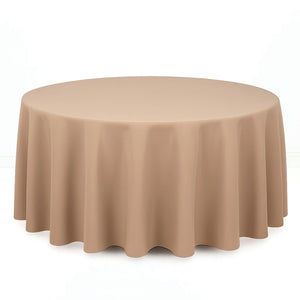 Premium Polyester Round Tablecloth 120" - 220GSM - By TCF Linen