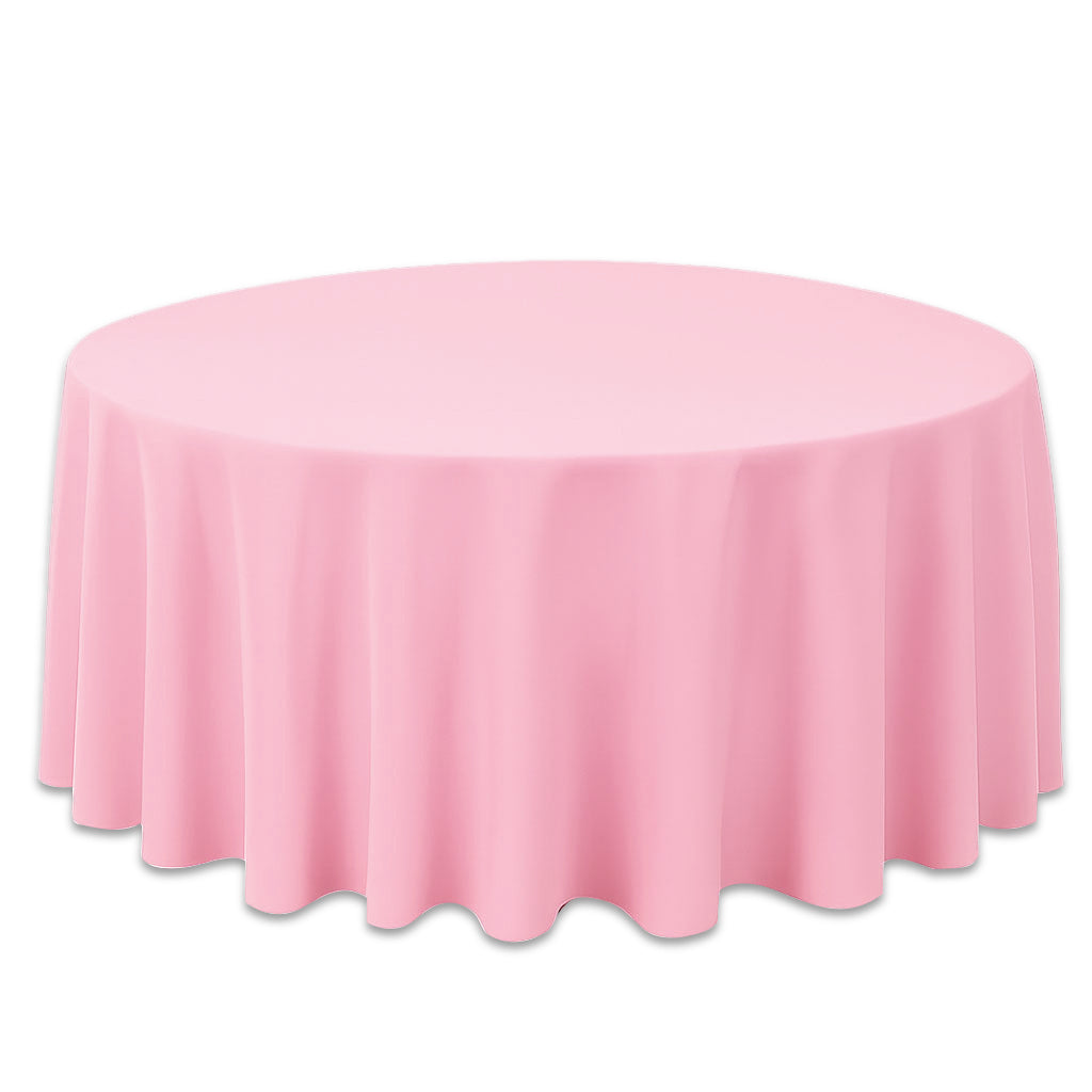 Premium Polyester Round Tablecloth 120" - 220GSM - By TCF Linen