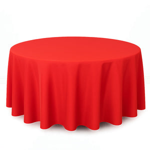 Premium Polyester Round Tablecloth 120" - 220GSM - By TCF Linen