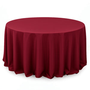 Premium Polyester Round Tablecloth 132" - 220GSM - By TCF Linen