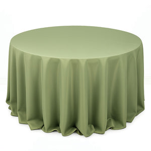 Premium Polyester Round Tablecloth 132" - 220GSM - By TCF Linen
