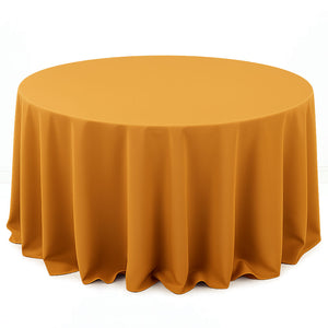Premium Polyester Round Tablecloth 132" - 220GSM - By TCF Linen