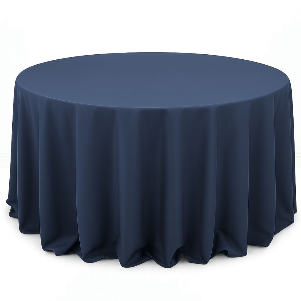 Premium Polyester Round Tablecloth 132" - 220GSM - By TCF Linen