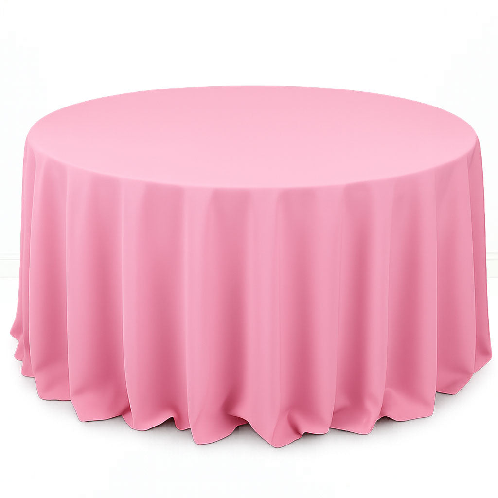 Premium Polyester Round Tablecloth 132" - 220GSM - By TCF Linen