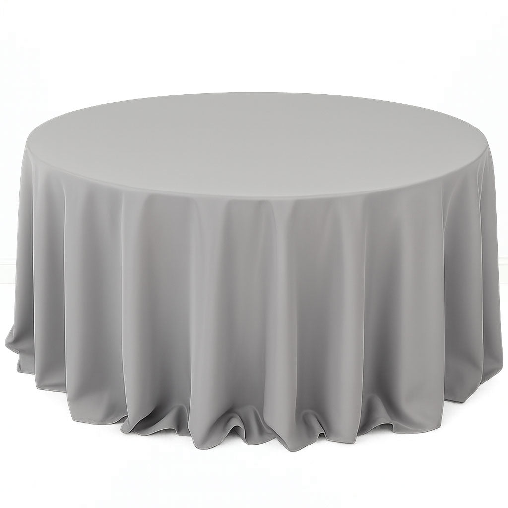 Premium Polyester Round Tablecloth 132" - 220GSM - By TCF Linen