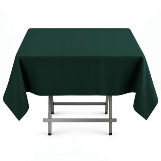 Premium Polyester Square Tablecloth 54"x54" - 220GSM - Hunter Emerald Green - By TCF Linen