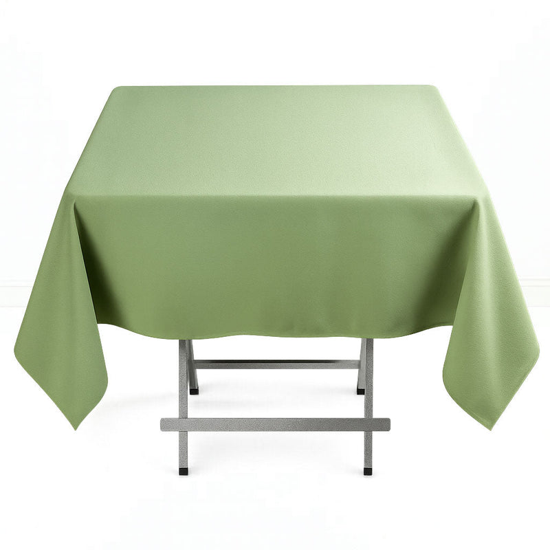 Premium Polyester Square Tablecloth 54"x54" - 220GSM - Sage Green - By TCF Linen - thumbnail number 1