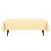 Premium Polyester Rectangle Tablecloth 60"x102" - 220GSM - Champagne - By TCF Linen - thumbnail number 1