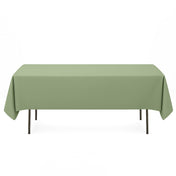 Premium Polyester Rectangle Tablecloth 60"x102" - 220GSM - Dusty Sage - By TCF Linen - thumbnail number 1
