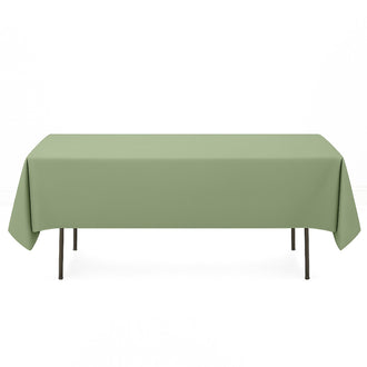 Premium Polyester Rectangle Tablecloth 60"x102" - 220GSM - Dusty Sage - By TCF Linen
