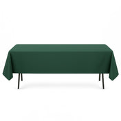 Premium Polyester Rectangle Tablecloth 60"x102" - 220GSM - Hunter Emerald Green - By TCF Linen - thumbnail number 1
