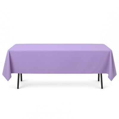 Premium Polyester Rectangle Tablecloth 60"x102" - 220GSM - Lavender - By TCF Linen